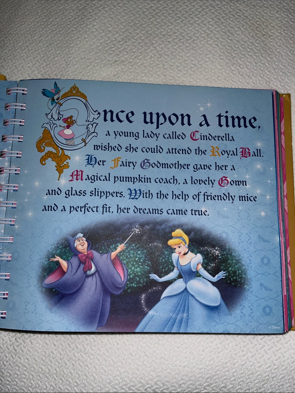 NEW Disney Princess Jewel-Toned Print Design Blank Autograph Book. - Picture 5 of 10